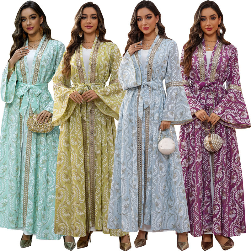 2PCS Muslim Women Dress Dubai  - Embroidery Kebaya review and price