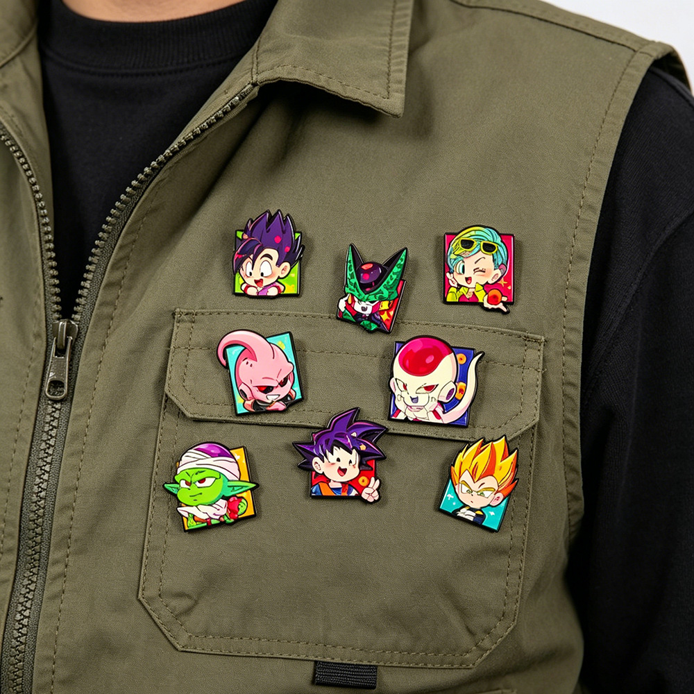 8Pcs Chibi Goku Character Enam - Embroidery Reddit review and price